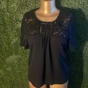 DANIEL RAINN CROCHET BLOUSE